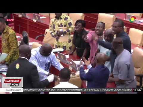 Chaos in Parliament as Minority blocks Marshal from escorting Effiduase-Asokore MP