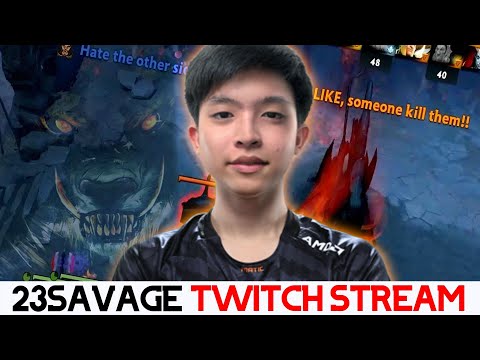 23Savage Stream with FACECAM- VS RAVEN AND ARMEL | DOTA 2 MICRO