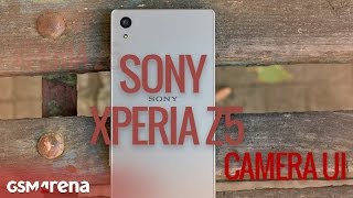 Sony Xperia Z5 camera interface