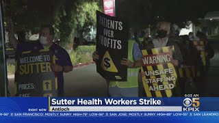Sutter Hospital Strike Update: Hundreds of union employees launch strike at Antioch's  Sutter Delta