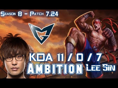 SSG Ambition LEE SIN vs SEJUANI Jungle - Patch 7.24 KR Ranked