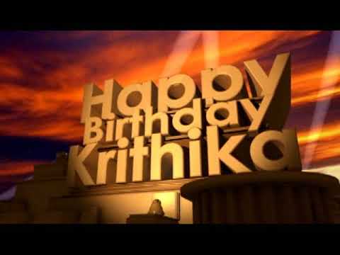 Happy Birthday Krithika