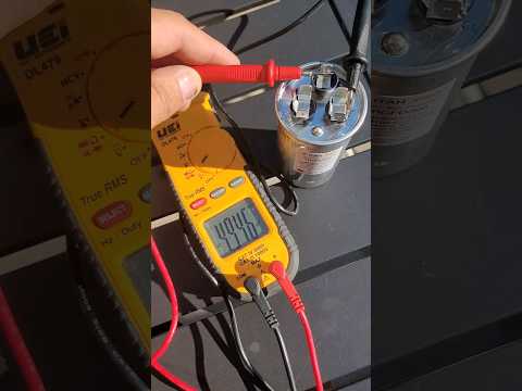 Testing a dual run capacitor hvac #hvac #diy #hvaccontractor