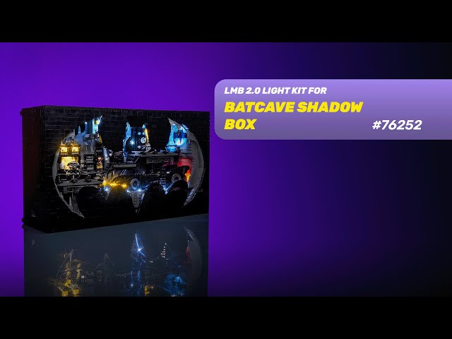 Video Teaser für LIGHT MY BRICKS - Batcave™ –  Shadow Box 76252