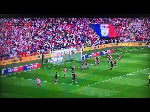 Charlton vs Sunderland the winner Goal in the 94 mins we’ll done for Charlton