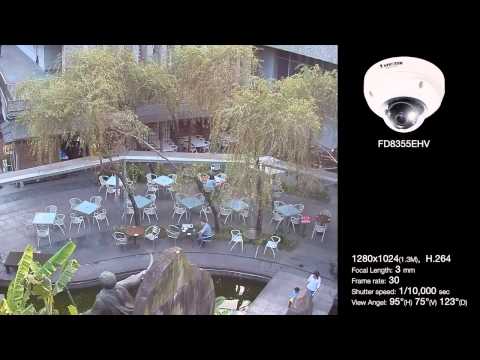 VIVOTEK - FD8355EHV (Dome IP 1.3MP 3~10mm, POE, IK10/IP66, IR até 30m)