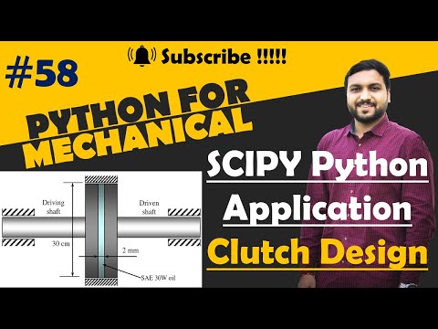 Scipy Integrate Clutch Design In Python Python For Mechanical Engineer Integration In Python
