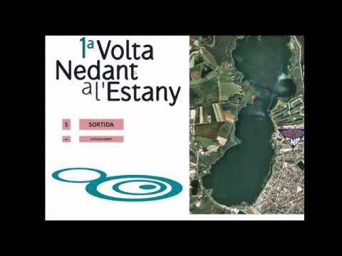 1a volta nedant a l'Estany de Banyoles