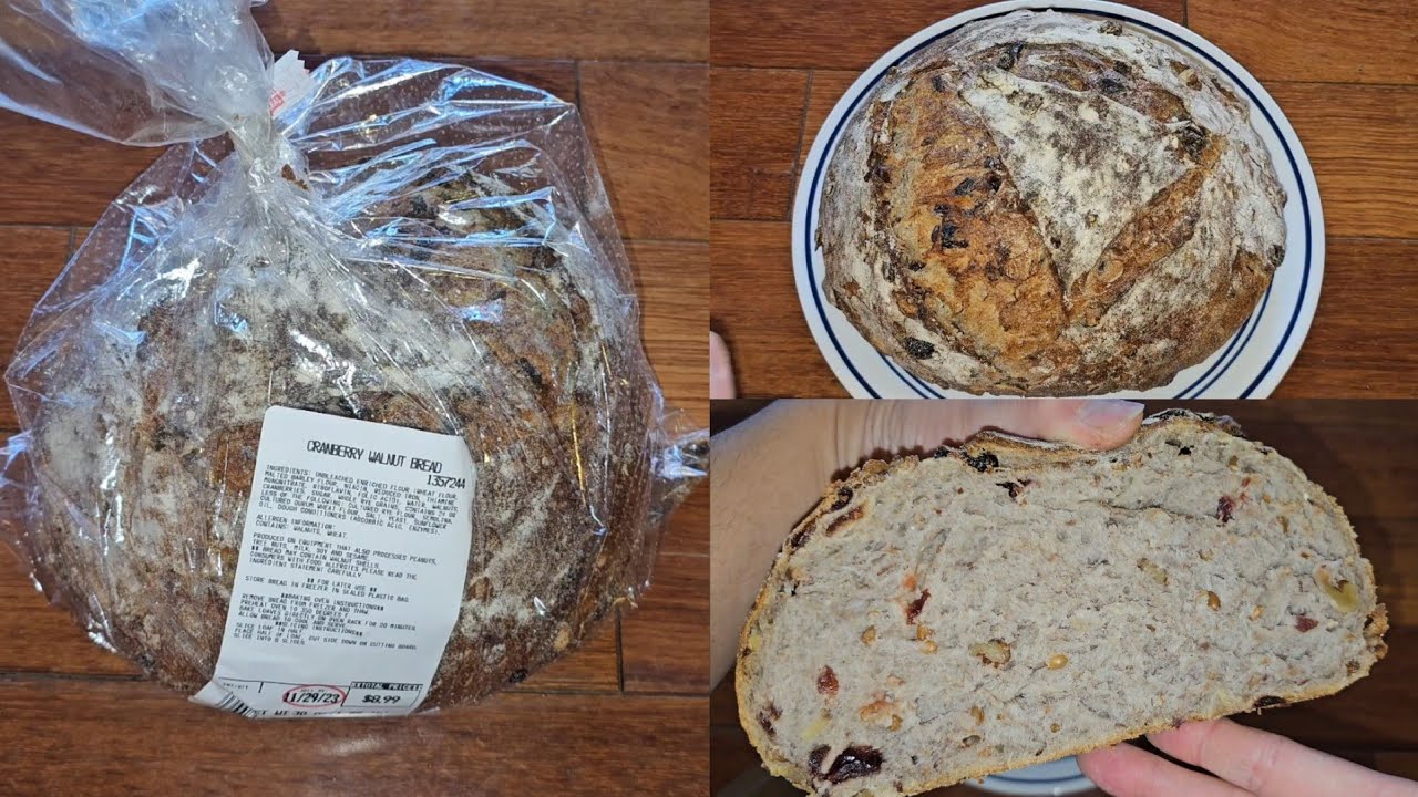 Costco Sale Item Review Cranberry Walnut Bread Taste Test