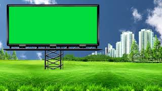 Download lagu Advertisement Billboard Banner in a Field of Grass Green Screen 4K 🟢 mp3