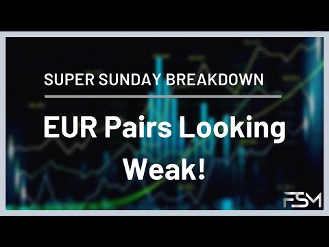 Super Sunday Breakdowns - EUR Pairs Looking Weak!