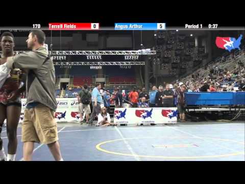 Fargo 2012 170 Round 5: Terrell Fields (Pennsylvania) vs. Angus Arthur (Michigan)