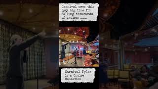 this guy is responsible for selling thousands of cruises for Carnival. #carnival #carnivalcruise