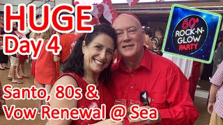 Carnival Luminosa Valentine's Cruise 2024 - Day 4 Santo, Vow Renewal at Sea and 80s Rock N Glow