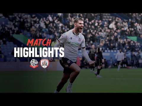 HIGHLIGHTS | Wanderers vs Barnsley