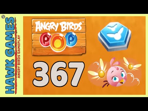 Angry Birds Stella POP Bubble Shooter Level 367 - Walkthrough, No Boosters