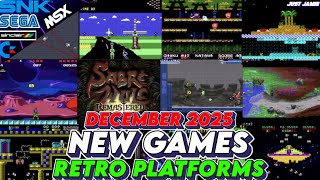 Brand New Retro Platform Games December 2025 (Time Stamps) #homebrewgames #retrogames #retrogaming