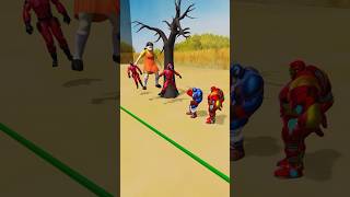 IRON MAN plays squid game#squidgame #ironman #superhero