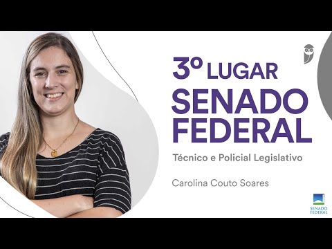 SENADO FEDERAL: Bate-papo com Carolina Couto de Souza Soares, aprovada para Policial Legislativo.