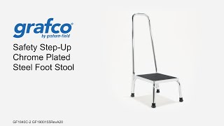 Grafco ® Safety Step-Up Chrome Plated Steel Stool Youtube Video Link