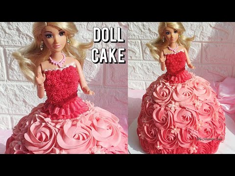 How To Make a Doll Cake | Barbie Doll Cake | Princess Birthday Cake, Doll Cake Recipe