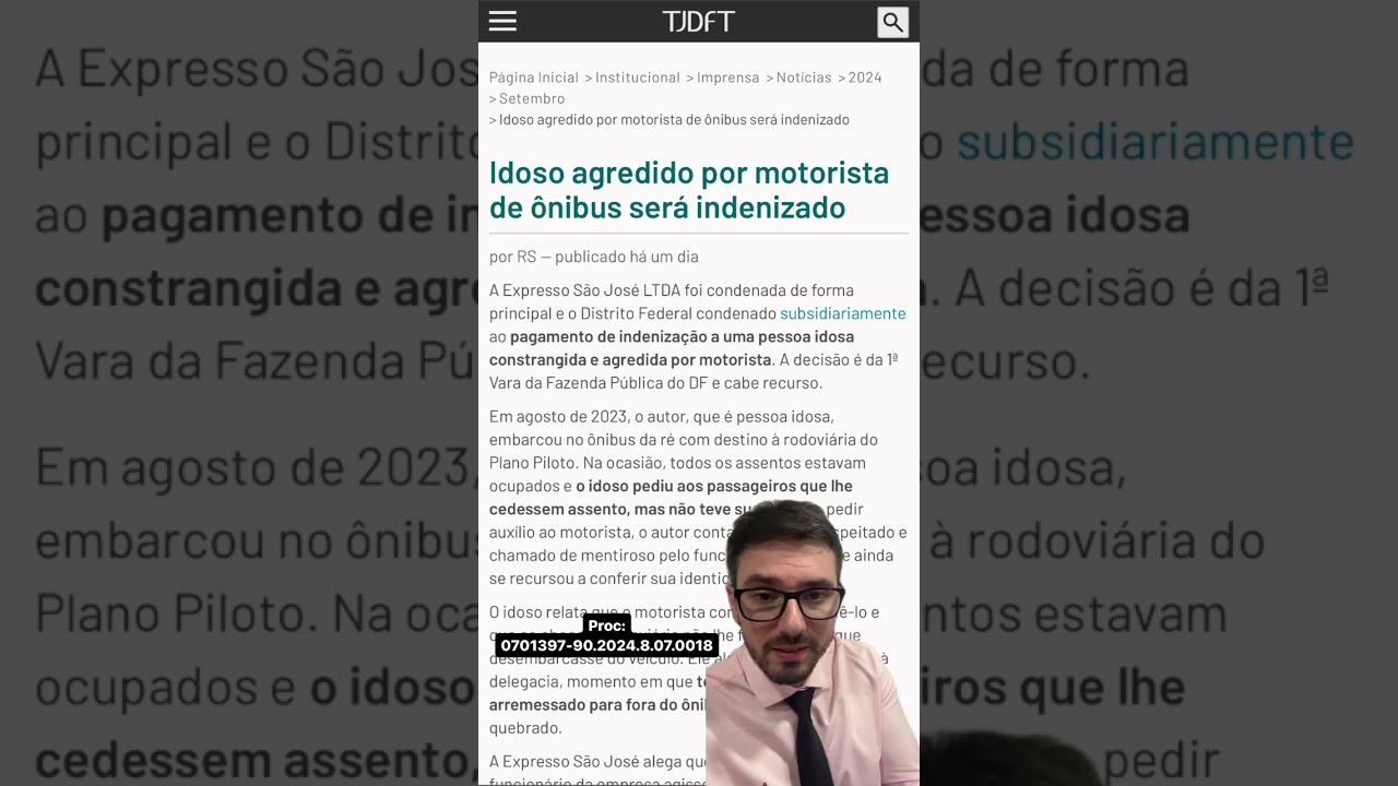 Idoso agredido por motorista de transporte público e a responsabilidade civil do Estado