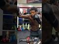 ERROL SPENCE RIPS PADS FOR CRAWFORD; SHOWS HIM SHARP KO COMBOS!
