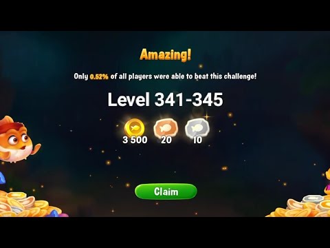 Gameplay Fishdom Level 341-345
