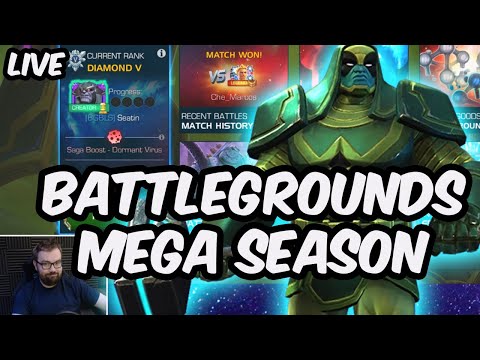 NEW Battlegrounds Mega Season LIVE ON THE WHALE ACCOUNT WITH RONAN! - Marvel Contest of Champions