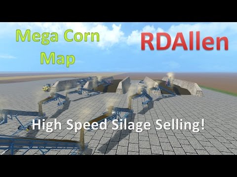 High Speed Silage Selling - Farming Simulator 15 Mega Corn Map