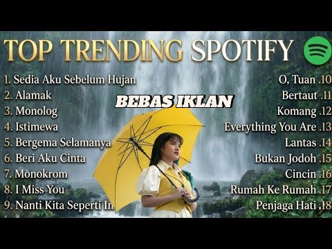 TOP TRENDING SPOTIFY 2025☔ Playlist Lagu Galau Indonesia | Idgitaf – Sedia Aku Sebelum Hujan