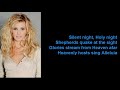 Silent Night, Holy Night by Faith Hill (Lyrics)