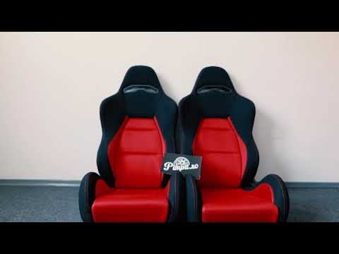 Scaune Sport Material Textil Rosu / Negru - Pimpit.ro