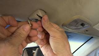 Install a Car Sun Visor Clip or Retainer
