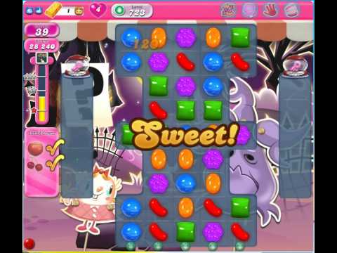 Candy Crush Saga, Level 723, 3 Stars in 11 Moves