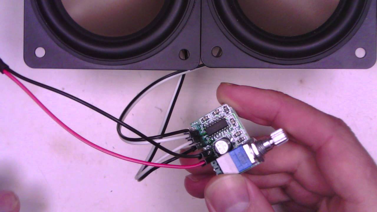 Trying out a PAM8403 audio amplifier module