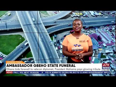 Ambassador Gbeho State Funeral: Ghana bids farewell to veteran diplomat; Mahama pays glowing tribute