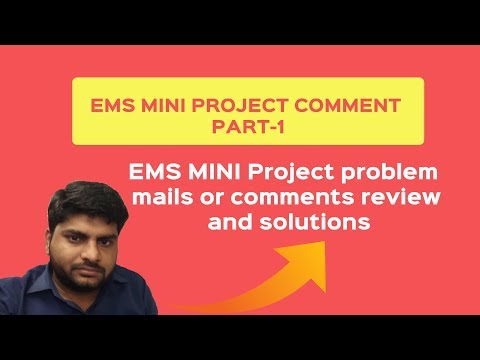 EMS MINI Project code problem mails or comments review and solution | php mini project