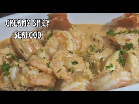 THIS CREAMY SPICY SEAFOOD RECIPE IS DEFINITELY WORTH A TRY | LOBSTER TAIL, SHRIMP, MUSSELS | SO GOOD