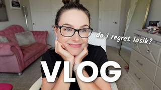 VLOG: getting glasses, do I regret LASIK? + mom days in my life