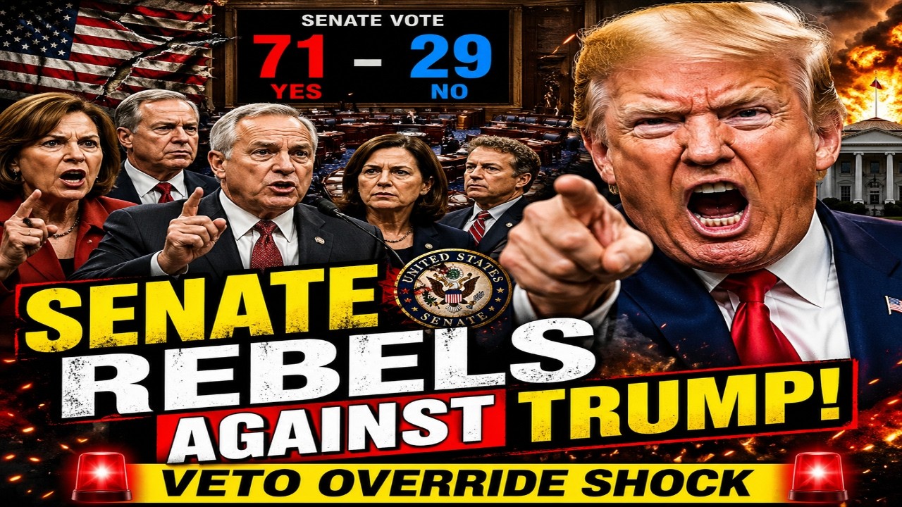 SENATE REBELS AGAINST TRUMP — 71–29 SHOCK VOTE STUNS WASHINGTON!