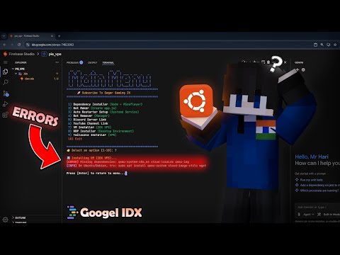 How To Fix This Error On (Google Idx) VPS | How To Make VPS Server at Home | Ubuntu Vps! | Part-5