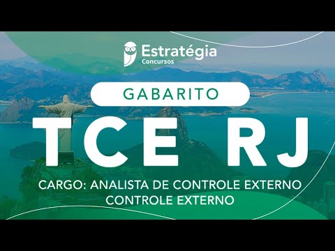 Gabarito TCE RJ - Cargo: Analista de Controle Externo - Controle Externo