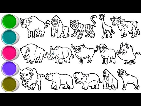 Draw Amazing Animals in 30 Minutes - Buffalo, Gorilla, Tiger, Ballerina Cappuccina, Giraffe & Others