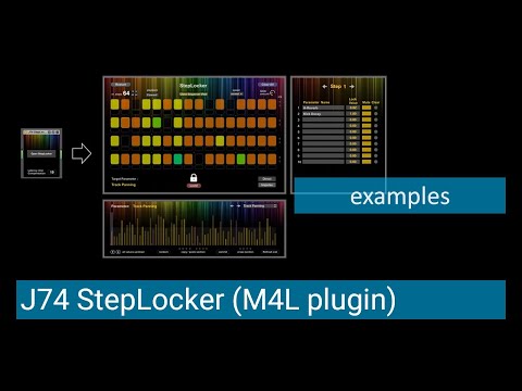 J74 StepLocker - Step-modulator with Parameter Locks for Ableton Live