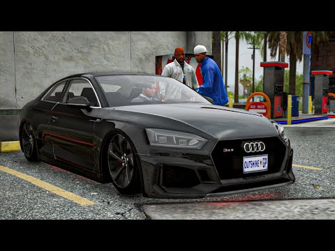 GTA 5 Mzansi edition With Real Life Traffic Gameplay Showcase - Stanced Audi RS5