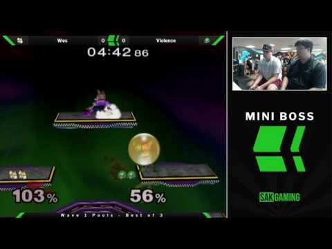 Mini Boss Wave 1 Pools - Wes (Fox) vs Violence (Samus)