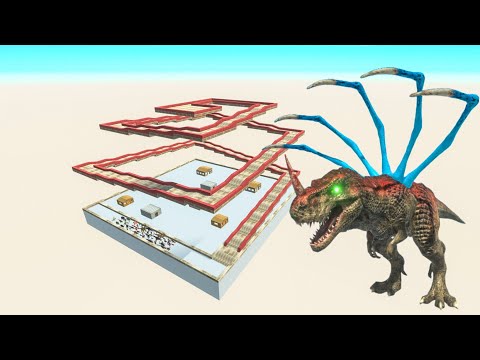 All Unit Escape From T-rex - Last Survivor - Animal Revolt  Battle Simulator