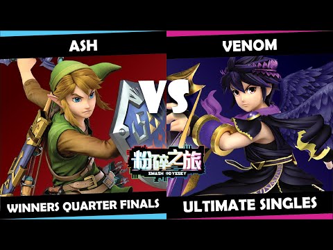 Smash Odyssey Invitationals - ASH (Link) vs Ven0m (Dark Pit, Greninja) | Ultimate Winners QF