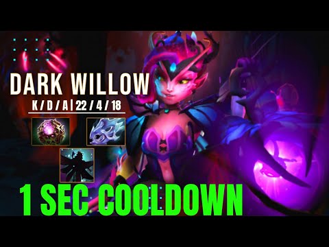 Dark Willow Skill2 1 second cooldown with Octarine | #dota2  #dota2gameplay